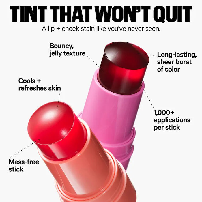 MILK MAKEUP
Cooling Water Jelly Tint Lip + Cheek Blush Stain