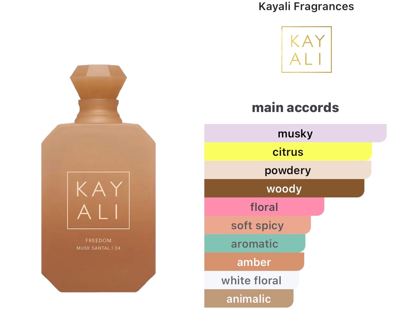 KAYALI
FREEDOM MUSK SANTAL | 34 Eau de Parfum 10 ml