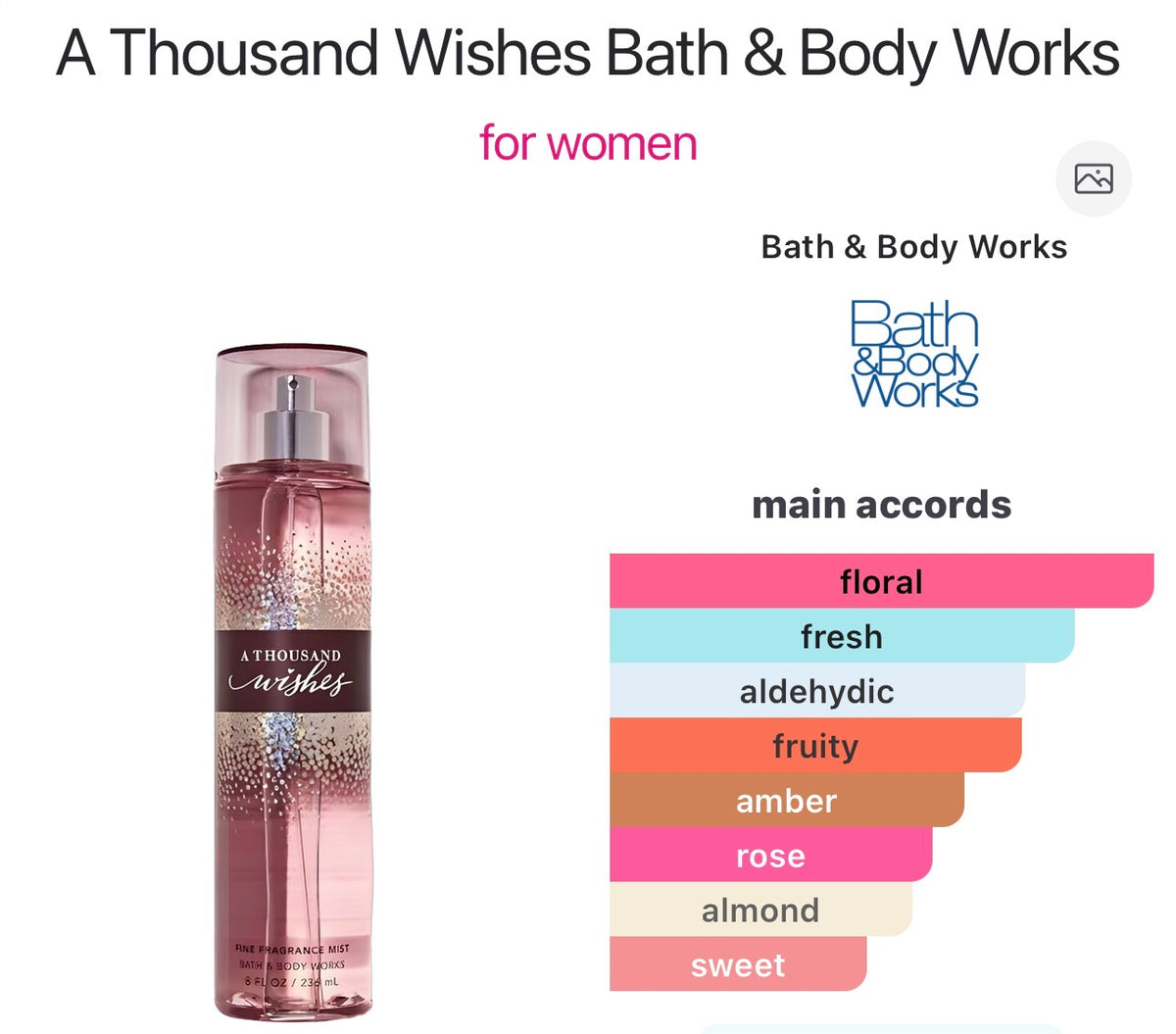 Bath & Body Works
A Thousand Wishes
Daily Nourishing Body Lotion 236 ml