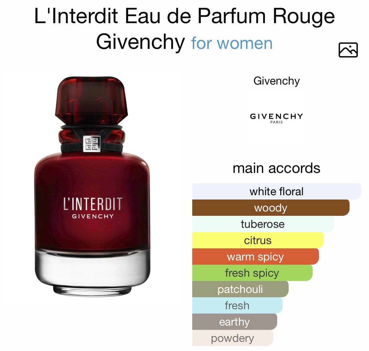 Givenchy Gift Set
L’Interdit EAU DE PARFUM Rouge
50ml+12.5ml