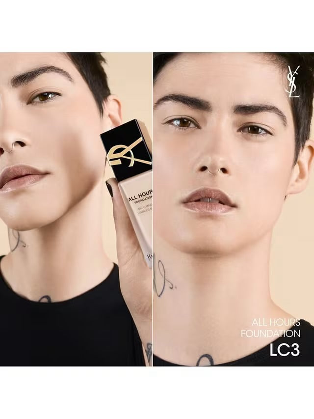 YSL
All Hours Foundation 
Full Cover-Luminous Matte-All Day Longwear SPF39