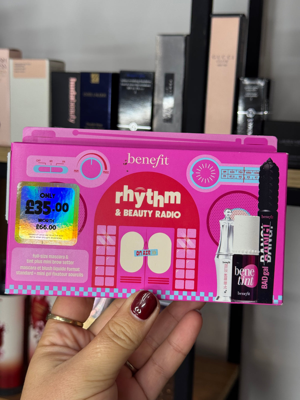 Benefit
Rhythm & Beauty Radio, Mascara, Brow & Lip Tint Trio Gift Set