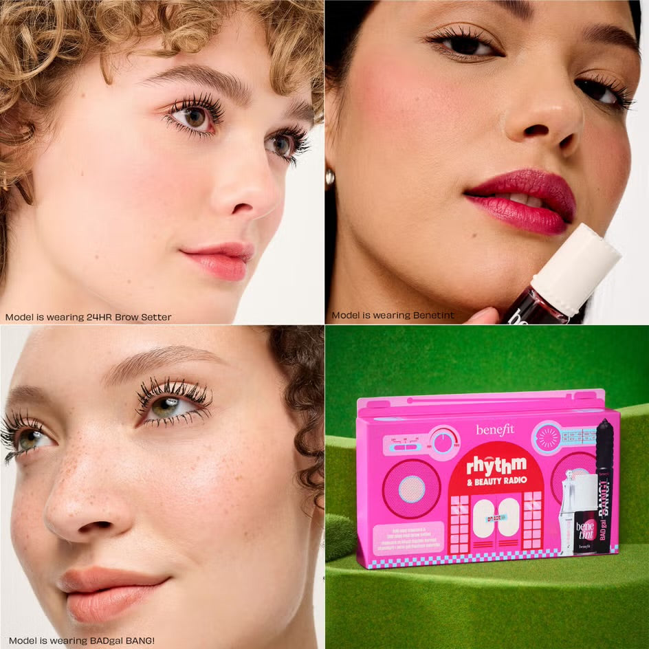 Benefit
Rhythm & Beauty Radio, Mascara, Brow & Lip Tint Trio Gift Set