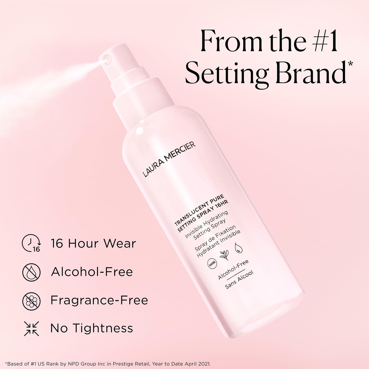 Laura Mercier
Translucent Pure Setting Spray 16HR 100 ml