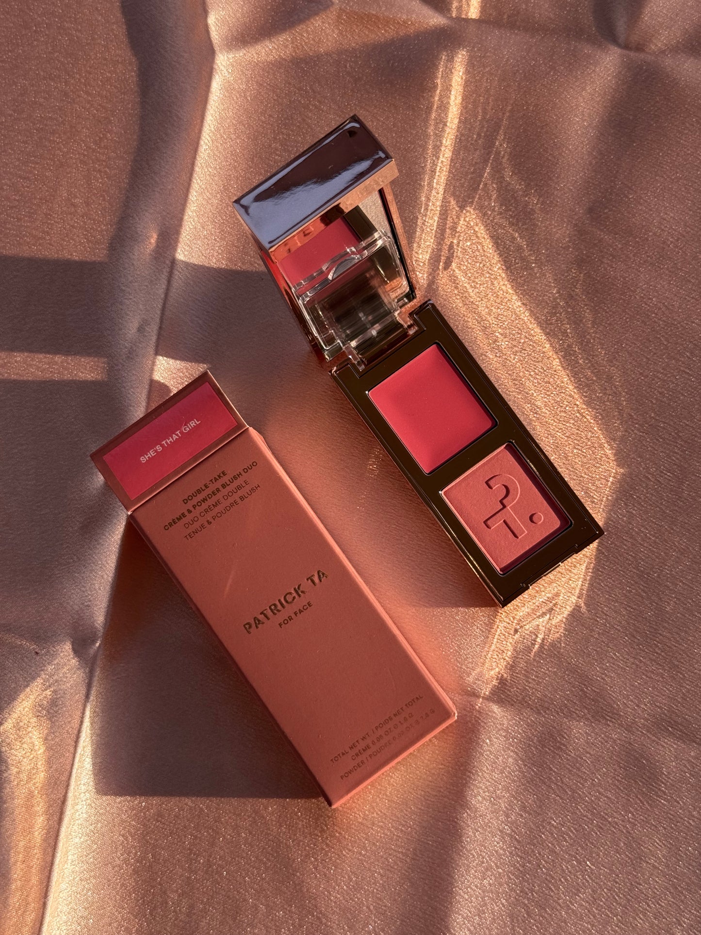 PATRICK TA 
Major Headlines Double-Take Crème & Powder Blush Duo