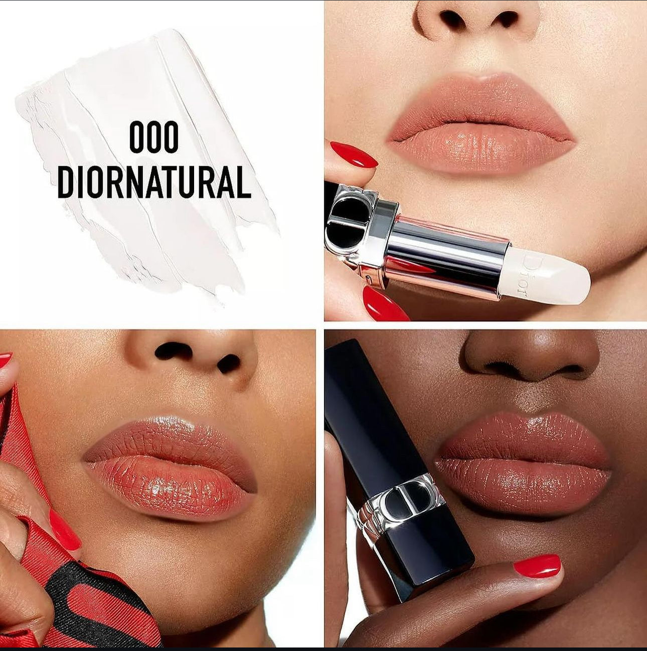 Dior
Deluxe Set Of 4 Couture Colour Lipstick
Shade 999 Velvet & 720 Icone Velvet & 100 Nude Look Matte & 000 Diornatural Satin Balm