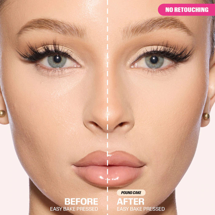 HUDA BEAUTY 
Easy Bake Airbrush Matte Pressed Setting Powder