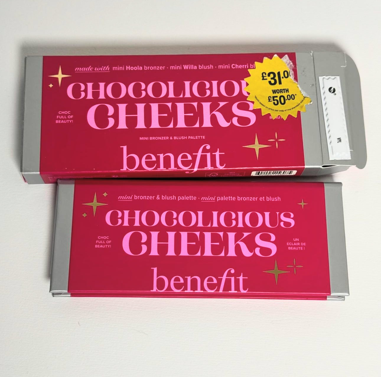 Benefit Cosmetics
Chocolicious Cheeks: Mini Blush and Bronzer Palette