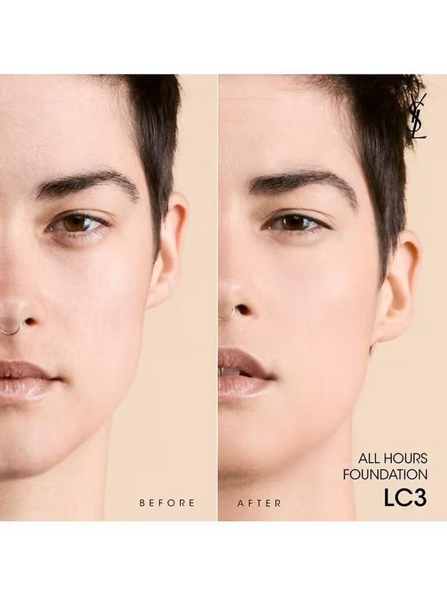 YSL
All Hours Foundation 
Full Cover-Luminous Matte-All Day Longwear SPF39