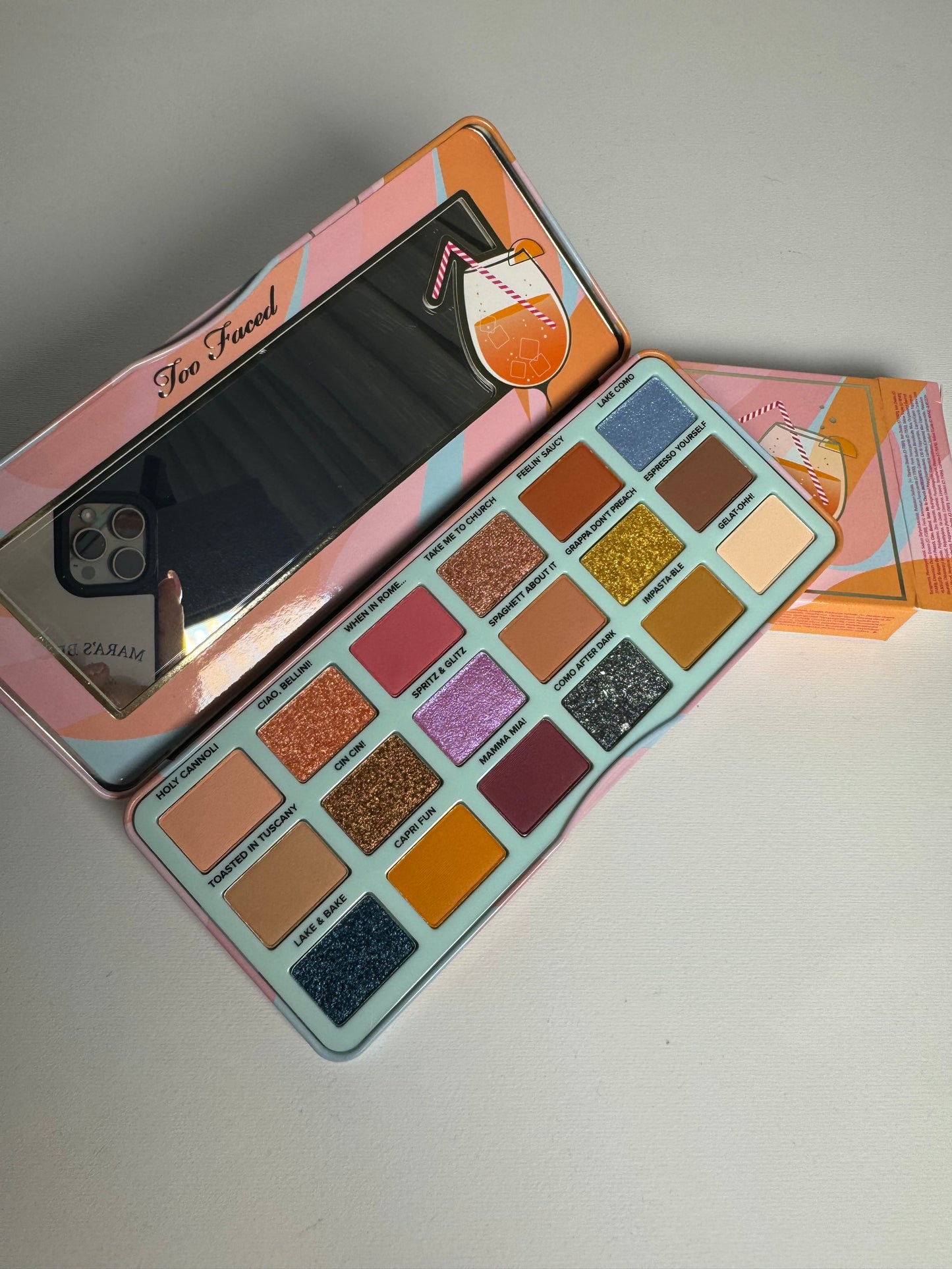 Too faced 
Italian Spritz Eyeshadow Palette