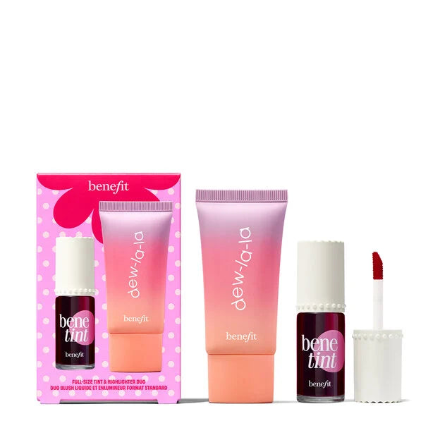 Benefit
Dew The Benetint Full-Size Rose-Tinted Lip & Cheek Stain And Liquid Highlighter
Kit
Full-size rose-tinted lip & cheek stain and liquid highlighter