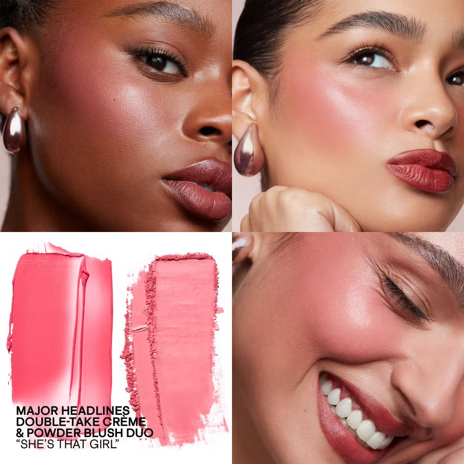 PATRICK TA
Major Headlines Double-Take Cream and Powder Blush Duo