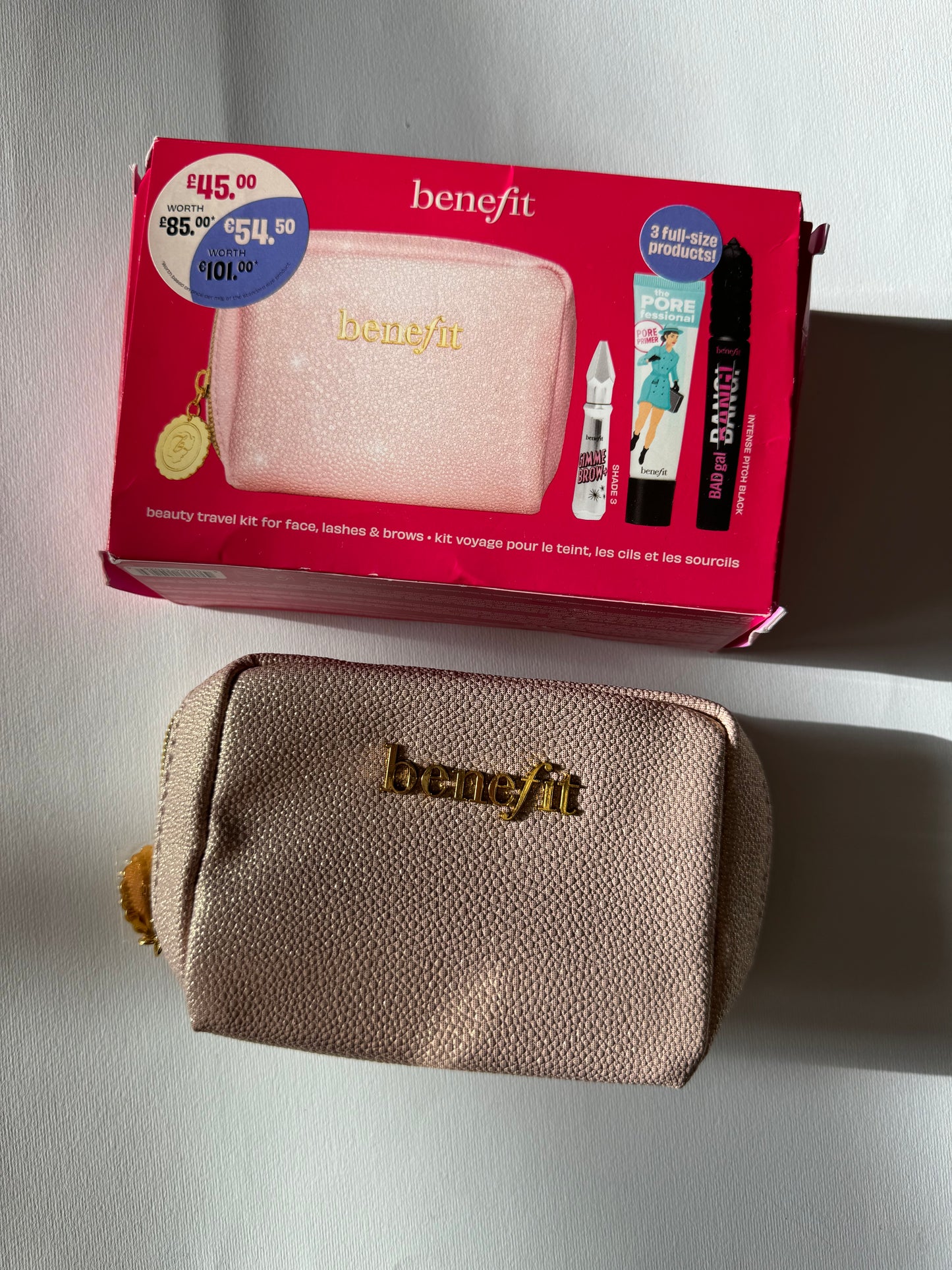 Benefit Beauty Travel Kit For Face Lashes & Brows