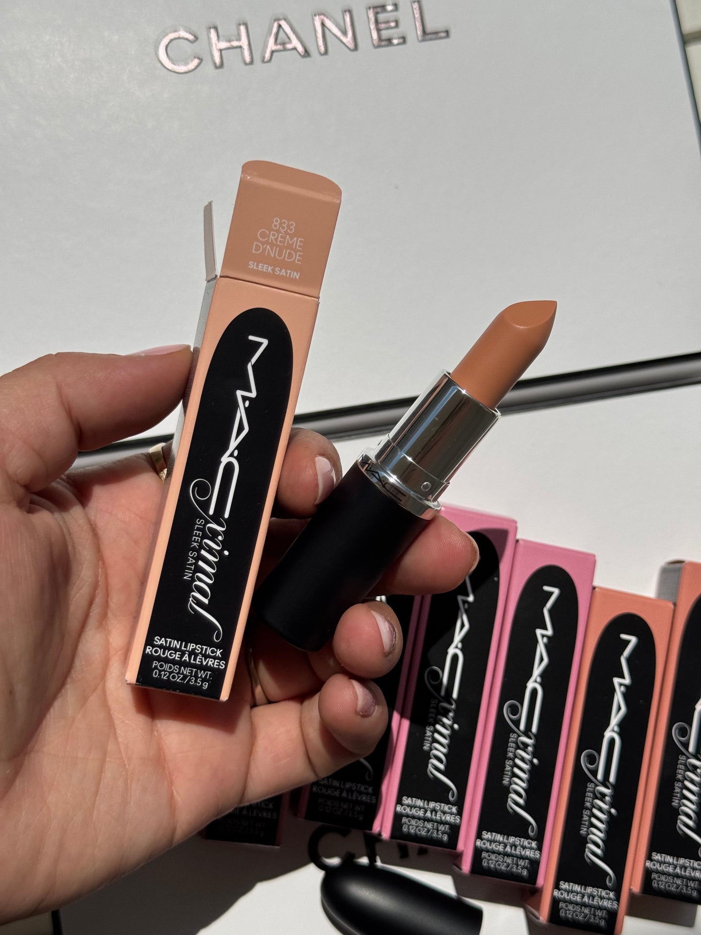 MAC Cosmetics
M·A·Cximal Sleek Satin 8HR Full-Coverage Hydrating Lipstick