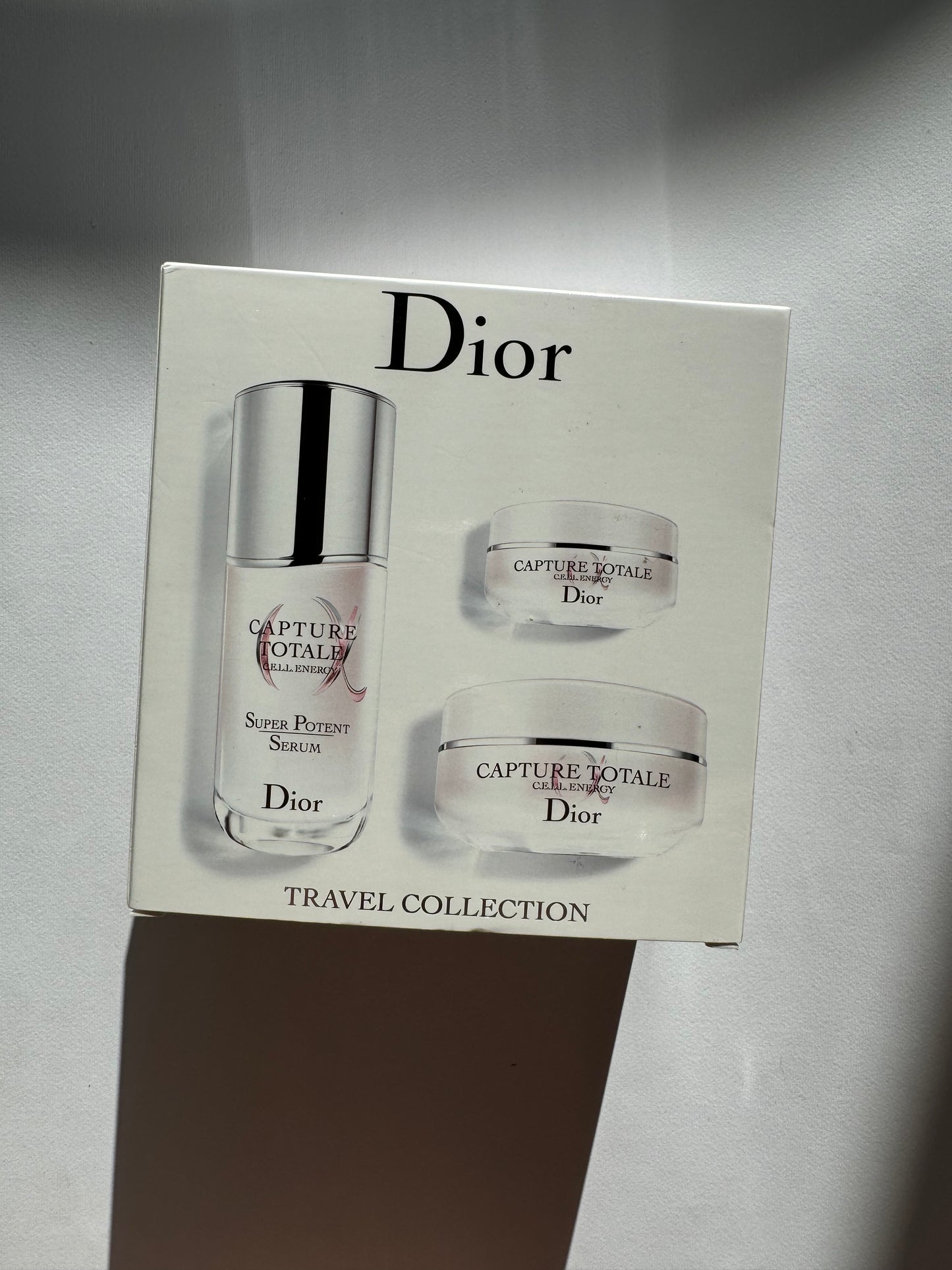 Dior Capture Totale C.E.L.L. Energy 
Total Age-Defying Intense Ritual
-Super Potent Serum 50 ml
-Firming & Wrinkle-Correcting Eye Cream 15 ml
-Firming & Wrinkle-Correcting Creme 50 ml