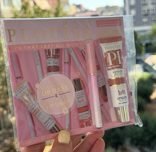 Plouise
Lip Set 
-Lip base shade Babydoll
-Mini lip liner shade Rich Tea