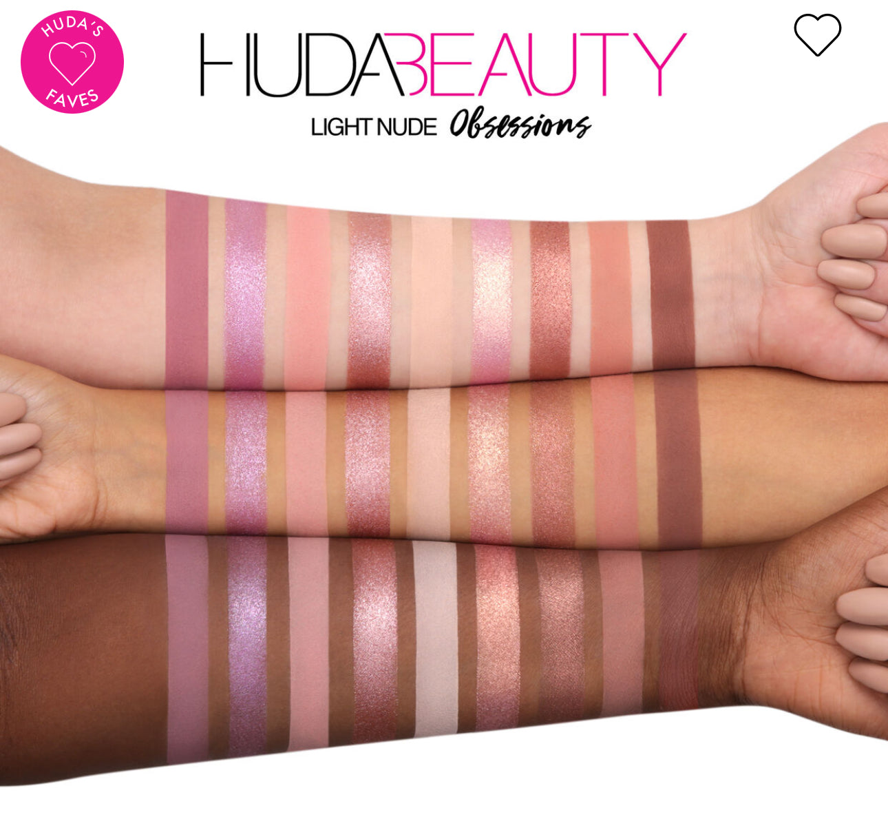 Huda Beauty
Nude Light Obsessions Eyeshadow Palette